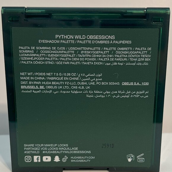 NEW Huda Beauty Wild Obsessions Python Palette - Picture 4 of 4